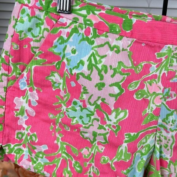 Lilly Pulitzer Flamingo Pink Southern Charm Adie Shorts Size 2 - Picture 2 of 7